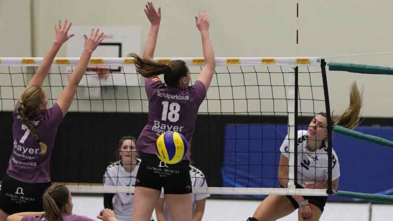 Saskia Radzuweit (Nr.3) punktet gegen Leverkusen. | Foto: ein