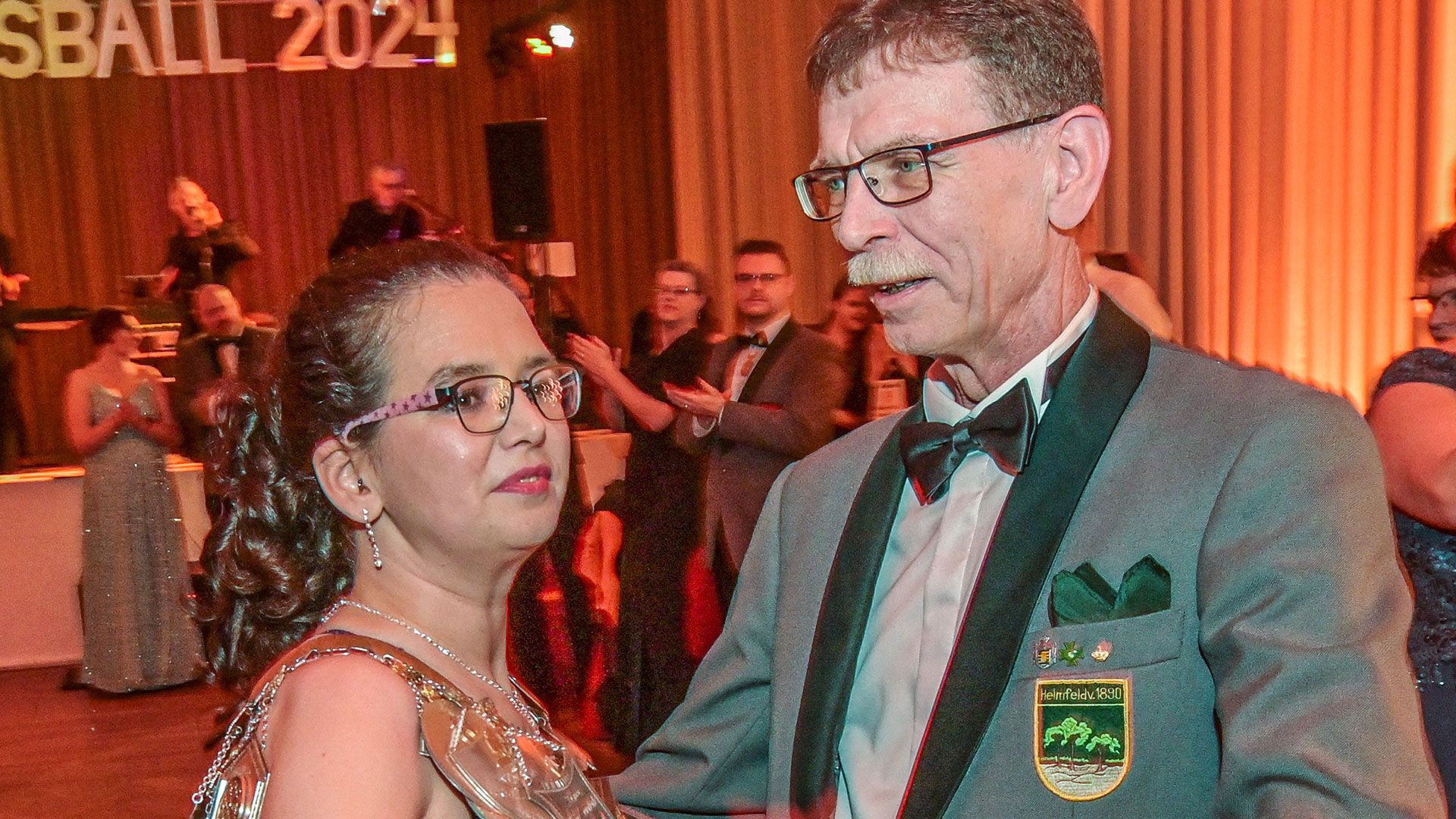 Heimfelds Königin eröffnete zusammen mit ihrem Vater Frank Lünsmann die Tanzfläche. | Foto: NIels Kreller