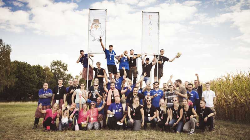Bei den Heide Rock Games können die Teams in verschiedenen Spielen, angelehnt an die originalen schottischen Highland-Games, ihr Können beweisen. | Foto: ein