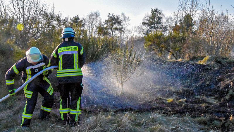 Die Feuerwehren mussten am Wochenende zu mehreren Flächenbränden wie hier in Toppenstedt ausrücken. | Foto: ein