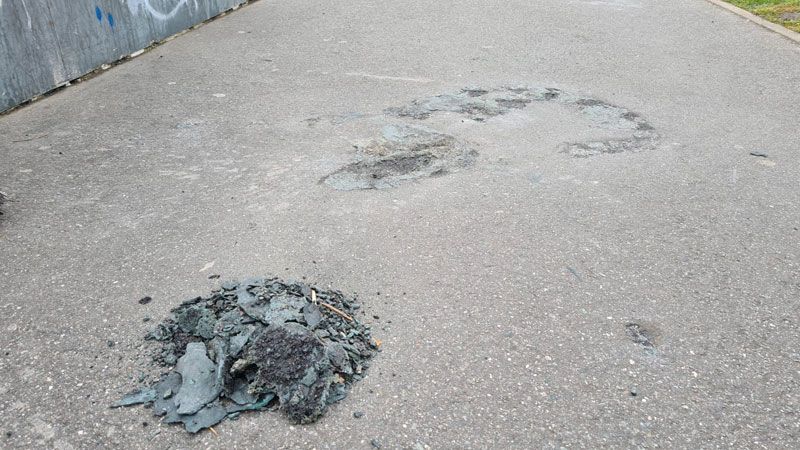 Wegen eines Asphaltschadens durch Vandalismus ist die Skate-Anlage Apfelgarten in Neu Wulmstorf aktuell geschlossen. | Foto: Gemeinde Neu Wulmstorf