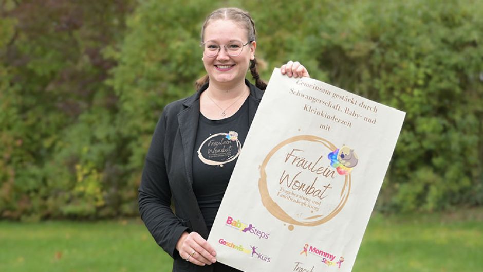 Bernadette Rademacher von Fräulein Wombat berät (werdende) Eltern.