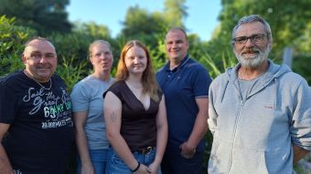 Die Königscrew: Thomas Goldberg (von links), Katharina Emme, Neeltje Bischel, Yannik Warzecha „der Lebensretter“ und Frank Berkowsky. Foto: SV Sprötze-Kakenstorf
