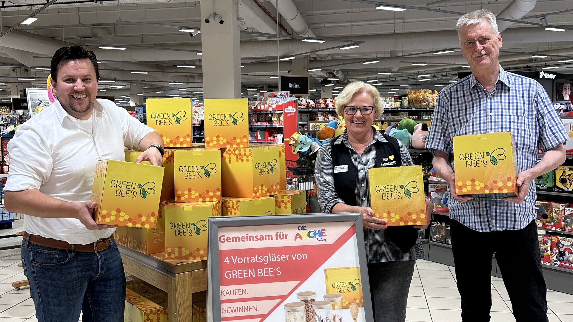 Eine tolle Charity-Aktion zu Gunsten des Kinderhilfsprojekts Die Arche gibt es gerade bei Edeka im Binnenhafen und im Marktkauf-Center. | Foto: ein