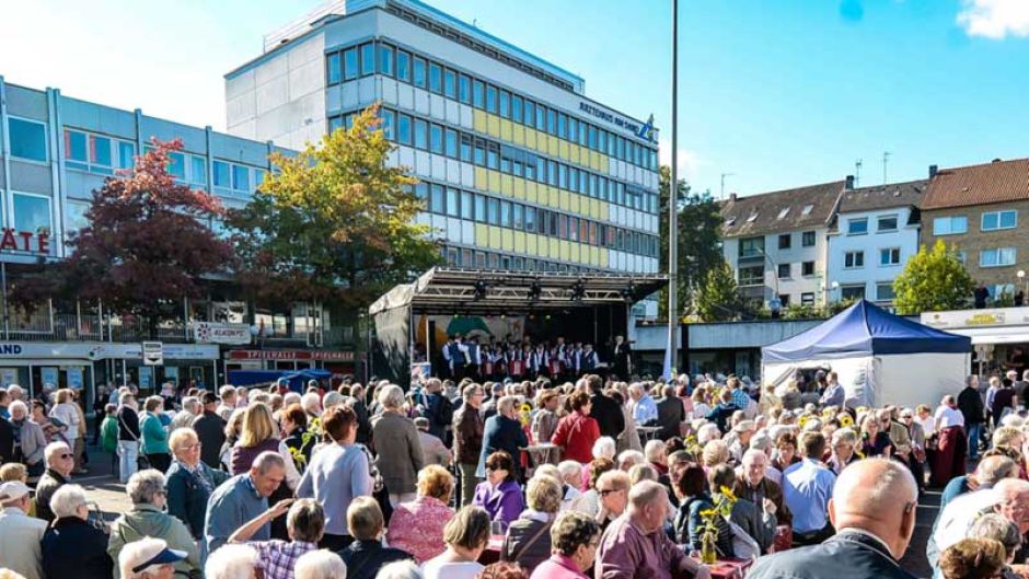 Der bei schönstem Oktoberwetter gut besuchte Harburger Sand. | Foto: ein