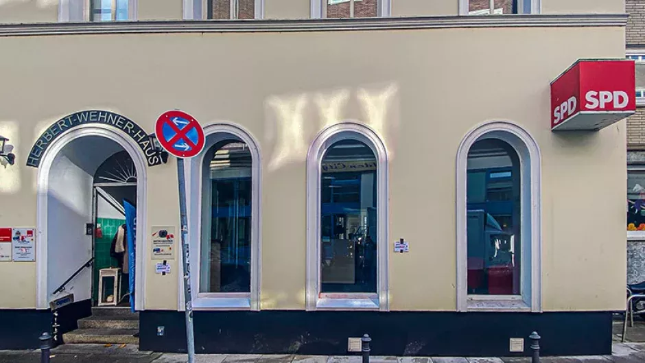 Im Herbert-Wehner-Haus, der Parteizentrale der Harburger SPD, herrscht seit Längerem dicke Luft. | Foto: Niels Kreller