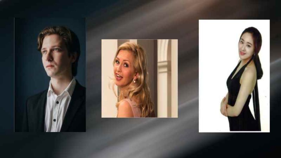 Pianist Andrey Denisenko, Sopranistin Sophie-Magdalena Reuter und Pianistin Hyerim Park. | Foto: ein