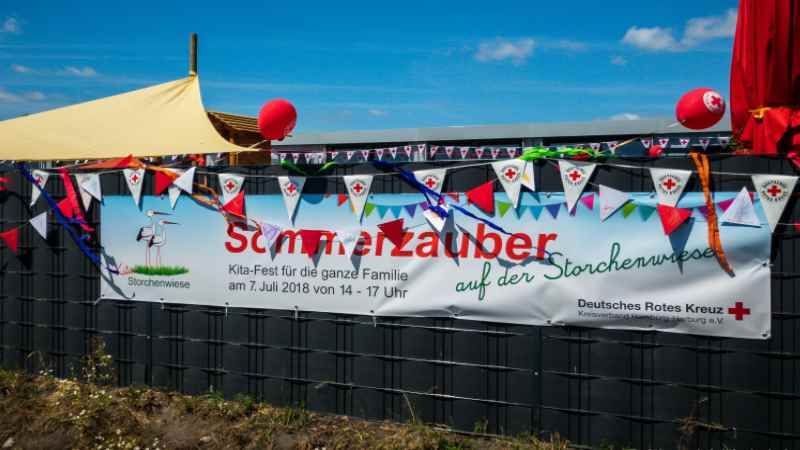 „Sommerzauber“ als Motto: Die DRK-Kita Storchenwiese hatte zum Sommerfest eingeladen und viele Kinder, Eltern und Nachbarn kamen. | Foto: ein