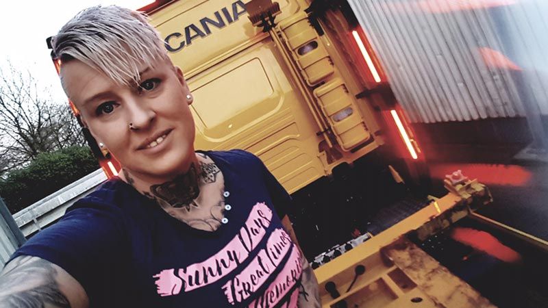 Jana Vetter von den Trucker Babes steuert beim Discomove den First Discomover. | Foto: ein