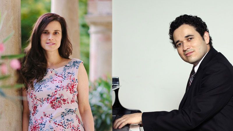 Die Sopranistin Tia Lippelt und der Pianist Jason Ponce musizieren bekannte Lieder aus den Schwarzweißfilmen der 1920er- bis 1940er-Jahre von Marta Eggerth, Heinz Rühmann und anderen. | Foto: ein