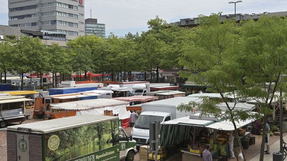 Dem über 400 Jahre alten Harburger Wochenmarkt konnte auch Corona nichts anhaben. | Foto: Niels Kreller