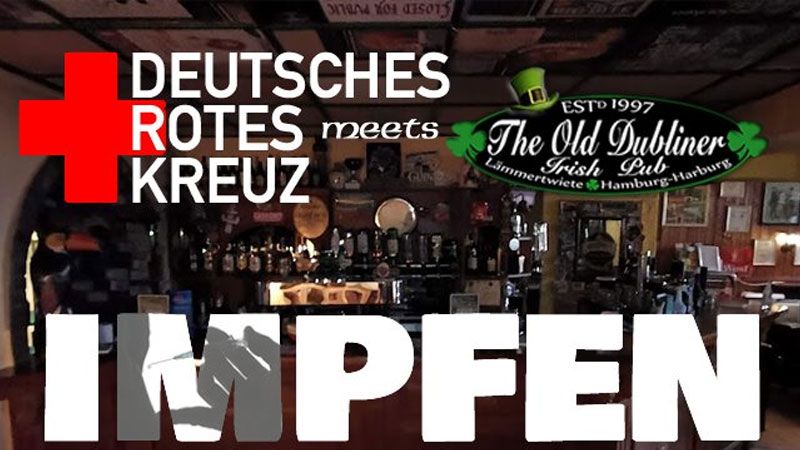 Am Mittwoch gibt es wieder eine Impfaktion des DRK Harburg gegen COVID-19 im The Old Dubliner in der Lämmertwiete.| Foto: ein