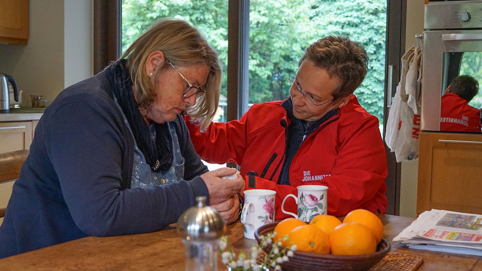 Die ehrenamtlich Helfenden des Kriseninterventionsteams der Johanniter sind für Menschen da, die völlig unerwartet einen Angehörigen verloren haben. | Foto: Johanniter