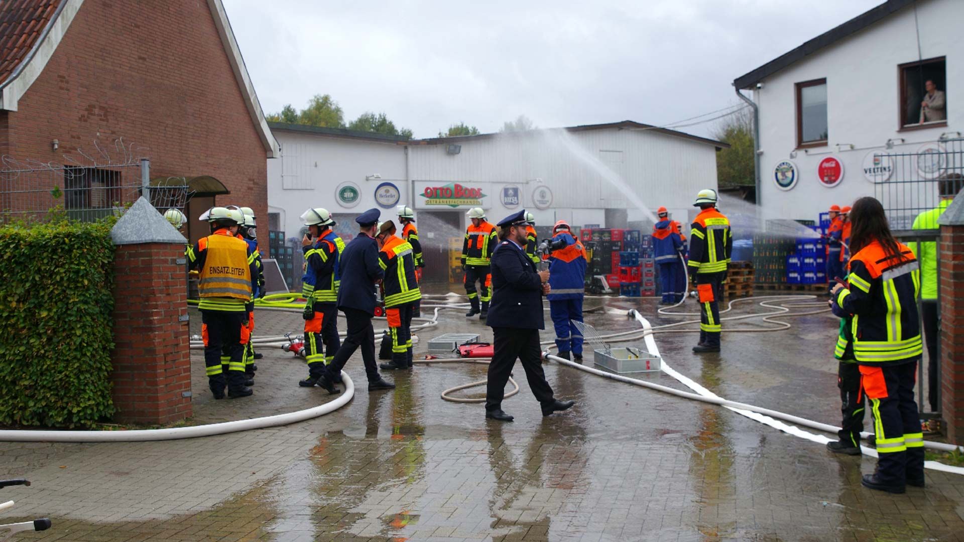 Die diesjährig Jahreshauptübung der Freiwiligen Feuerwehr Hittfeld. Foto: Feuerwehr Hittfeld